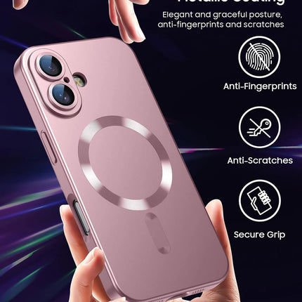 For Magsafe Magnetic Wireless Charge Phone Cases For iPhone 16 15 14 13 12 11 Pro Max Plus Case Camera Back Cover Accessories