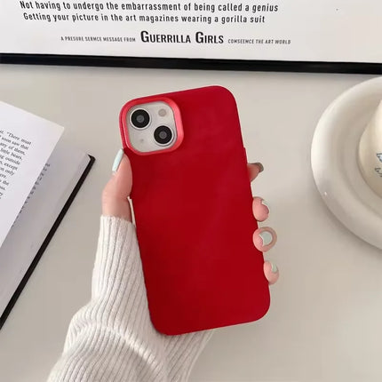 for Magsafe Flannel Microfibre Pattern Phone Case for iPhone 16 Pro Max 13 14 15Pro Hardware Keys Camera Frame Back Hard Case