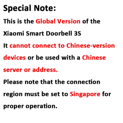 Xiaomi Smart Doorbell 3S 2K Ultra HD Night Vision Video Doorbell Long Battery AI Human Recognition Work with Mi Home APP