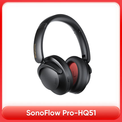 1MORE SonoFlow Pro HQ51 ANC Headphones Bluetooth 5.4 Hi-Res LDAC 40mm DLC Driver 42dB QuietMax ANC 100H Battery Over-Ear Headset
