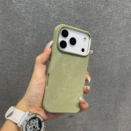 Flannel Fabric for Magsafe Phone Case for iPhone 16 17Pro Max 17 15 Pro 13 14 12 Wireless Charging Alloy Lens Bumper Cover