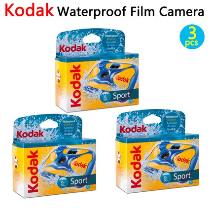 Kodak Camera Waterproof Diving Camera Disposable 27/39 Photo 1-6 Pcs Film Camera Manual Flash HD Power (Expiry date2026)