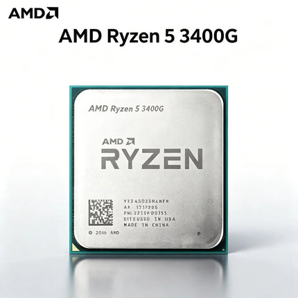AMD Ryzen 5 3400G R5 3400G Gaming Processor CPU 4-Core 8-Thread 4.2GHz AM4 Vega 11 Graphics L3 8M