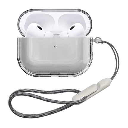 Case for Airpods Pro 3 Earphone Accessories Transparent Protective Shockproof Case with Cleaning Kit Keychain for Airpods Pro 3