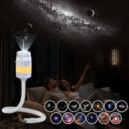 Mini Galaxy Projector Light USB LED Starry Sky Night Lamp Aurora Nebula Projection 360° Rotate Adjustable For Party Room Decor
