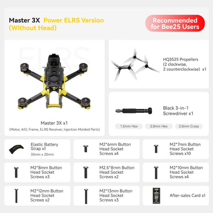 SpeedyBee Master 3X Modular O4 Pro PNP ELRS Version FPV Drone HD Digital VTX Freestyle Racing Drone DIY Parts