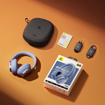 Baseus Inspire XH1 ANC Wireless Headphone Bluetooth 6.1 48dB Adaptive Noise Cancellation Headset Hi-Res LDAC 100Hr Sound by Bose