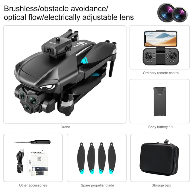 New M33 MAX Drone Professional 4K/6K HD ESC Dual Camera 5G Wifi GPS Brushless Optical Flow with Screen RC Quadcopter Toys Gifts