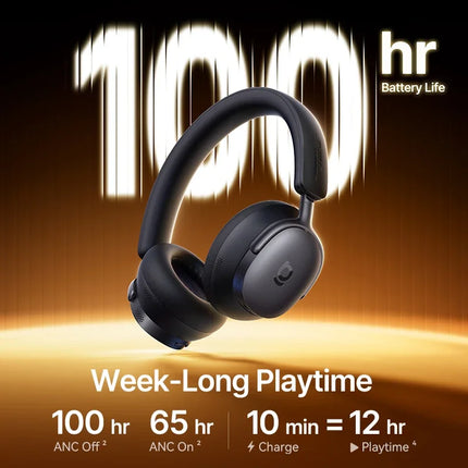 Baseus Inspire XH1 Sound by Bose ANC Wireless Headphone Bluetooth 6.1 48dB Adaptive Noise Cancellation Headset Hi-Res LDAC 100Hr