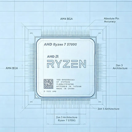Entry-level Gaming PC Chip Brand New AMD R7 5700G APU Integrated Graphics Socket AM4 Desktop Processor