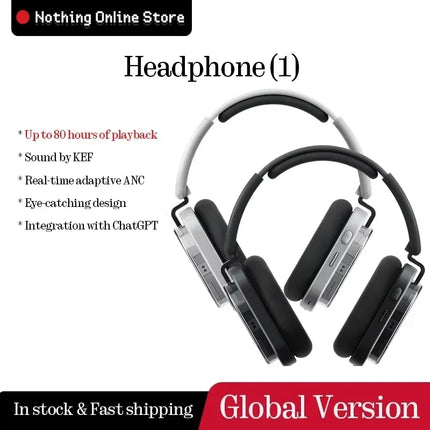 Nothing Headphone (1) Up to 80 hours of playback