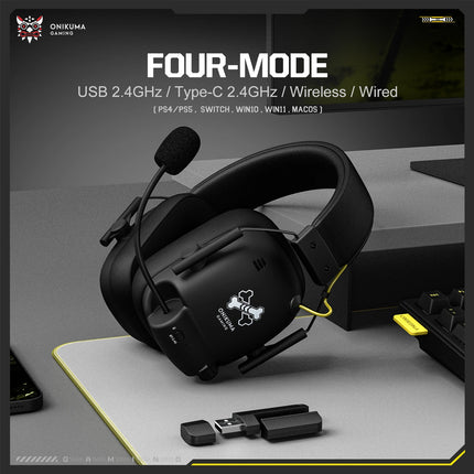 ONIKUMA GT888 Gamer Headphones Ultra-Low Latency Surround Sound Noise Cancelling Headset with Microphone for E-Sports