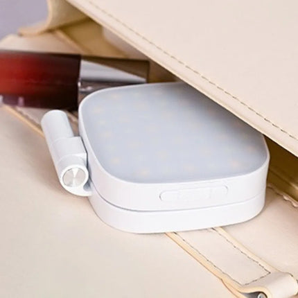 360° Rotation Magnetic Phone Selfie Light with Makeup Mirror Retractable Adjustment Mobile Phone Fill Light Portable Dimmable