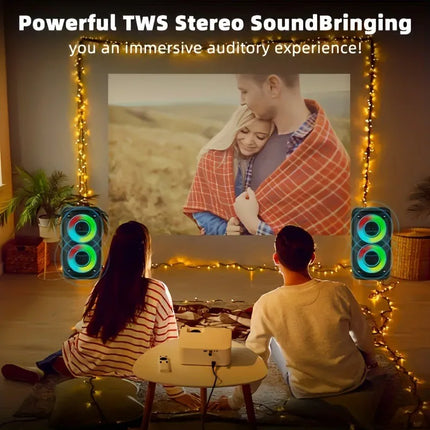 Karaoke Radio FM Bluetooth Speaker Portable Wireless With Microphone Lamp Machine Caixa De Som Sound Box Music Subwoofer LED TWS