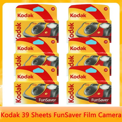 Classic Original Kodak FunSaver/Daylight Single Use Camera With Flash Disposable Point-and-Point Film Cameras 27 Sheets 39 Sheet