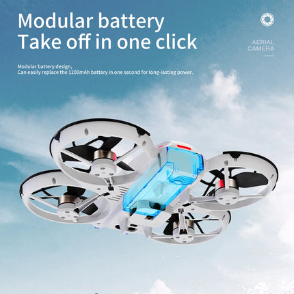 AE21 HD Dual Camera Mini Drones 4.3" Screen Remote RC Quadcopters With Propeller Guard Electronic Toys For Aerial Video Shooting