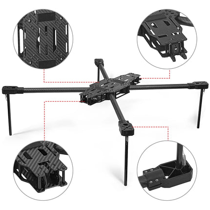 9IMOD IDF-17 inch FPV Frame 760MM FPV Frame 8S Lipo 10kg Max Load Capacity 2.0mm Carbon Fiber With Tripod For FPV Racing Drone