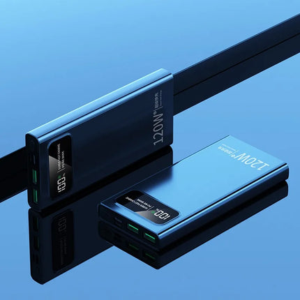 Newly 300000mAh Large Capacity Powerbank 120W Super Fast Charging Led Digital Display Portable External Battery For All Models