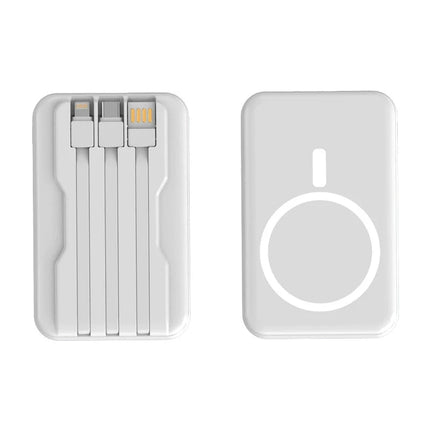 Power Bank 1000mAh Magnetic Battery Pack Power Bank with USB-C Cable 20W Fast Charging Ultra Slim