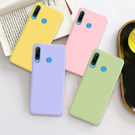 Liquid Silicone Phone Case for Huawei P30 lite P40 lite E Y6 Y7 Y9 Prime 2019 Y6P Y7P Y8S P Smart 2019 P Smart Z Cover Fundas