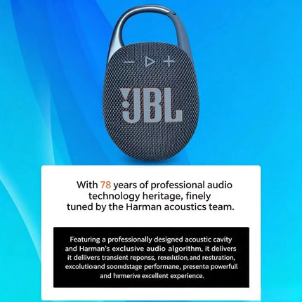 JBL CLIP 5 Music Box Five Generation Wireless Bluetooth Speaker Portable Mini Waterproof Outdoor Travel Essential