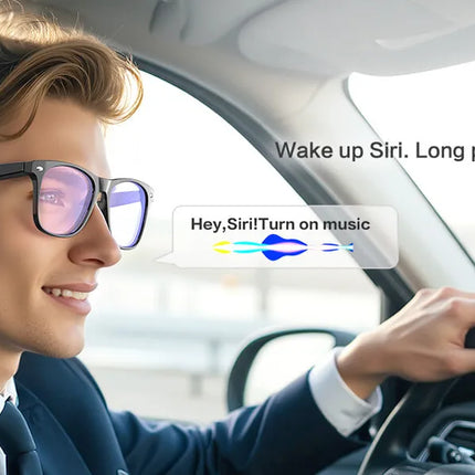 AI smart glasses, support 164 language translation, Bluetooth, anti-blue  ultraviolet, 7-day standby, waterproof, wireless music