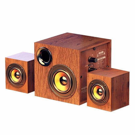 Q6 Wired Speaker Combination Computer Speaker Bass Stereo BT Music Player Subwoofer SoundBox for Desktop Laptop Notebook Tablet