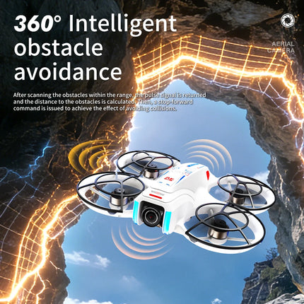 AE21 HD Dual Camera Mini Drones 4.3" Screen Remote RC Quadcopters With Propeller Guard Electronic Toys For Aerial Video Shooting