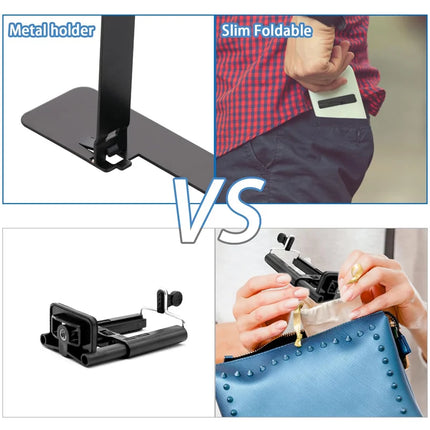 Phone Case DIY Accessories Ultra-Thin Invisible Phone Kickstand Vertical and Horizontal Aluminum Phone Stand For Desk Kick Stand