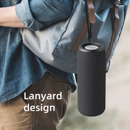 ZEALOT Wireless Bluetooth Speaker TWS Portable Bass Stereo Outdoor Waterproof Support AUX USB Disk TF Card