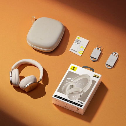 Baseus Inspire XH1 Sound by Bose ANC Wireless Headphone Bluetooth 6.1 48dB Adaptive Noise Cancellation Headset Hi-Res LDAC 100Hr