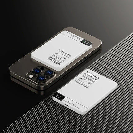 New High quality Alloy Fast Charger Power Banks With Gifts Backup Battery Powerbank Magnetic Wireless Phone Charger For Magsafe