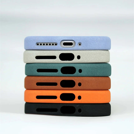 Alloy Lens Flocking Lining Magnetic Phone Case For Xiaomi Mi 15 Pro Mi 14 Magnetic PU Leather Texture Wireless Charging Cover