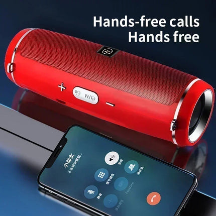 Outdoor Portable Bluetooth Speaker IPX4 Waterproof Wireless Stereo Speaker Deep Bass Support TF Card AUX Hands-free Call