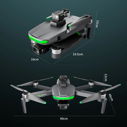 S155 MAX Drone GPS WIFI 3KM FPV 3-axis Gimbal 2.7K Dual Camera 360° Obstacle Avoidance Quadcopter 7.2" Screen Control