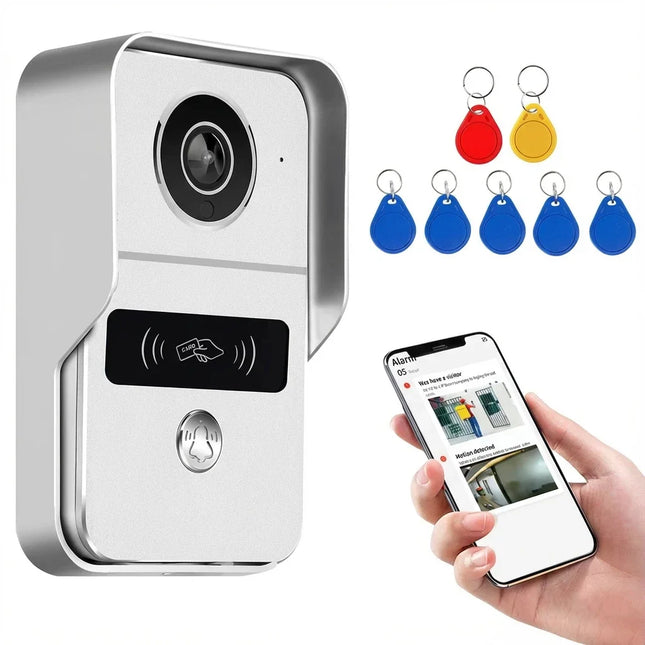 Visual Video Doorbell 2.4G WiFi Tuya Smart Home Outdoor Wireless Intelligent Intercom Night Vision Camera Waterproof Ring Bell