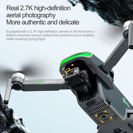 S155 MAX Drone GPS WIFI 3KM FPV 3-axis Gimbal 2.7K Dual Camera 360° Obstacle Avoidance Quadcopter 7.2" Screen Control