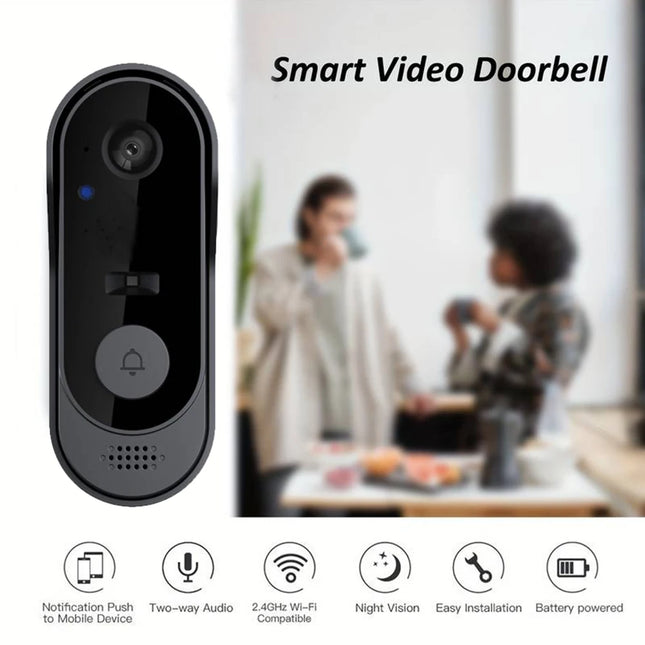 Smart Doorbell With Camera Wireless  Video Doorbell WIFI HD Outdoor Phone Door Bell Camera Security Video Intercom Bell