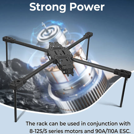 9IMOD IDF-17 inch FPV Frame 760MM FPV Frame 8S Lipo 10kg Max Load Capacity 2.0mm Carbon Fiber With Tripod For FPV Racing Drone