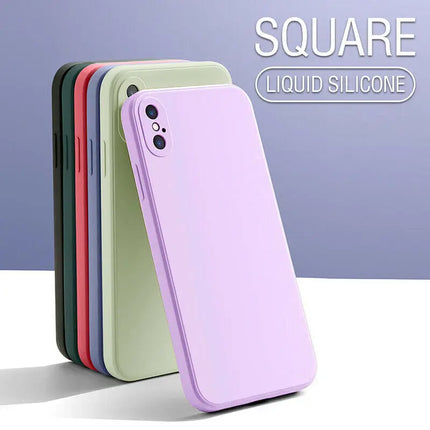 Luxury Liquid Silicone Phone Case For Xiaomi Redmi Note 12 12S 7 8 8T 9 9S 9T 10 10S 10T Pro Max Soft Thin Candy Colors Cover