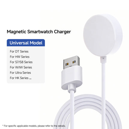 Magnetic Charging Cable For S8 Pro/DT3/S8 PRO MAX/S7 Pro/DT7, Universal Wireless Charger for Multiple Smartwatch Models, 5V/1A
