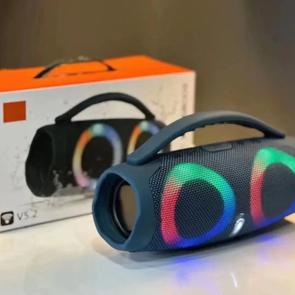 100W High Power Bluetooth Speaker Portable RGB Colorful light Waterproof Wireless Subwoofer 360 Stereo Surround TWS FM Boombox
