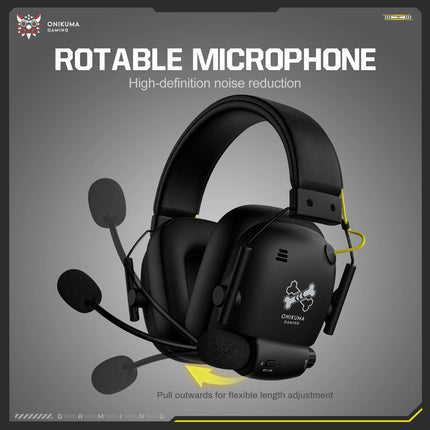 ONIKUMA GT888 Gamer Headphones Ultra-Low Latency Surround Sound Noise Cancelling Headset with Microphone for E-Sports