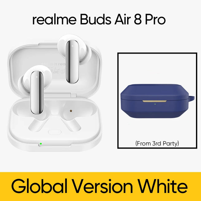 Global Version realme Buds Air 8 Pro TWS Earphone 55dB Noise cancelling depth True Wireless Earphone  Bluetooth 6.1 Headphone