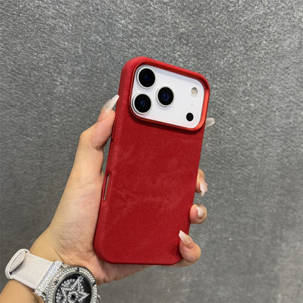 Flannel Fabric for Magsafe Phone Case for iPhone 16 17Pro Max 17 15 Pro 13 14 12 Wireless Charging Alloy Lens Bumper Cover