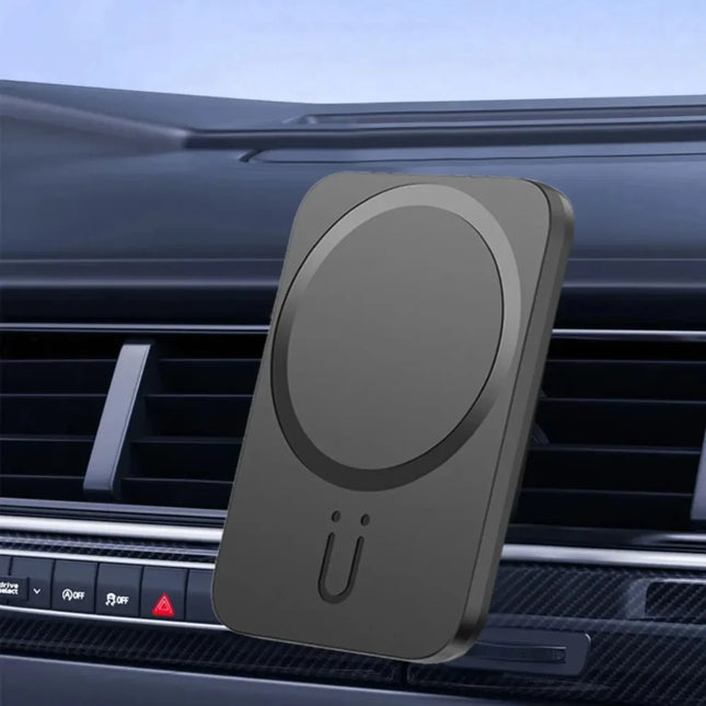Mini Magnetic Wireless Charger Car Air Outlet Phone Holder Stand For Magsafe iPhone 16/15/14/13/12 Pro Max Car Fast Charging Pad