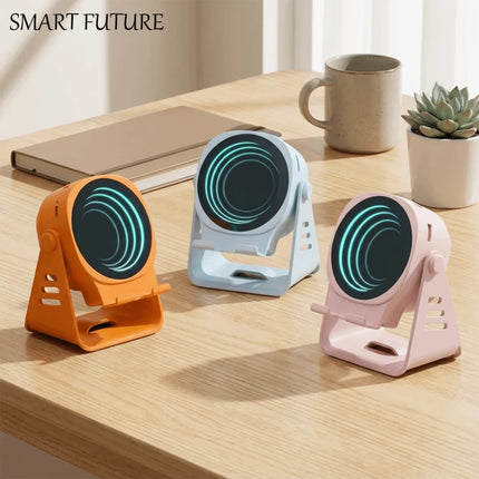 Adjustable Angle Inductive Speaker Phone Stand Wireless Audio 360 Surround Sound Bass Boost Bluetooth Speaker Bluetooth 5.3