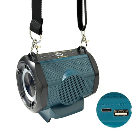Bluetooth Speaker for Makita 18V Battery,Wireless Speaker with HD Sound TWS Pairing, for Party Outdoor Jobsites(No Battery)