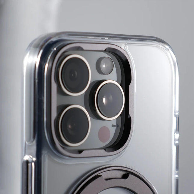 Magnetic Rotatable Kickstand Holder for MagSafe Phone Case for iPhone 16 17 Pro Max 14 15 Pro Wireless Charging Clear Hard Cover