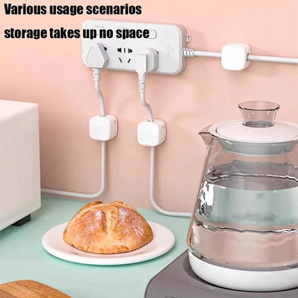 Magnetic Cable Holder Self Adhesive Cord Clip Smooth Pulling Charging Cable Keeper Wire Clip for Car/Home/Office